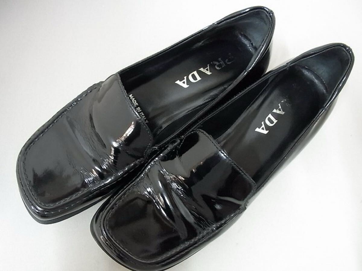 PRADA　上質エナメルシューズ　イタリー製　36.5　USED品