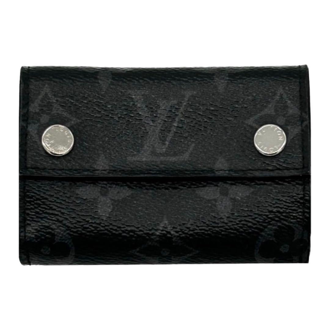 ルイヴィトン LOUIS VUITTON ディスカバリーコンパクト ウォレット 財布 ブラック 人気 モノグラム シルバー コインケース