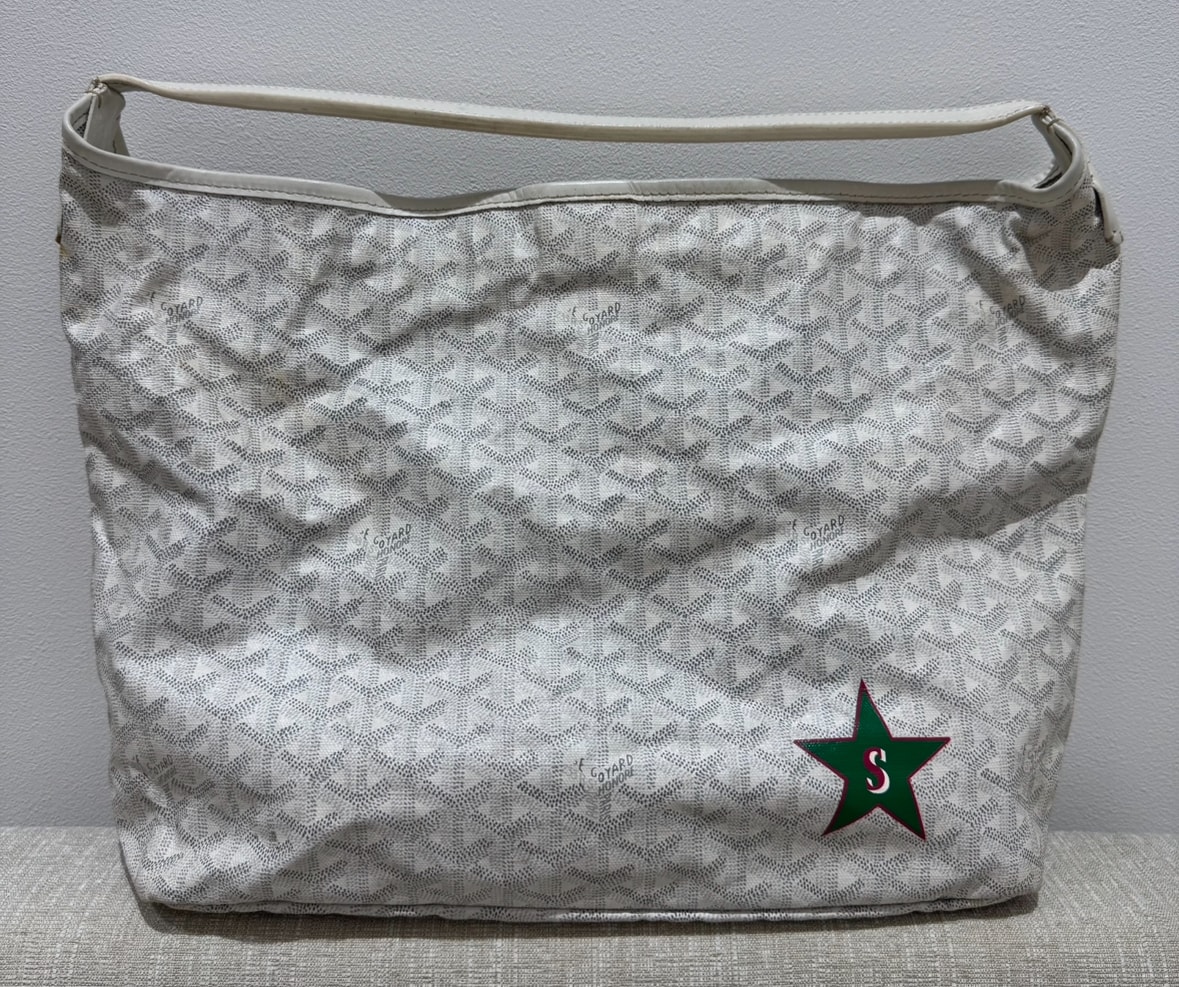 【レア★廃番モデル】ゴヤール GOYARD フィッジ ホーボー マーカージュ PVC レザー ワンショルダーバッグ ホワイト 男女兼用