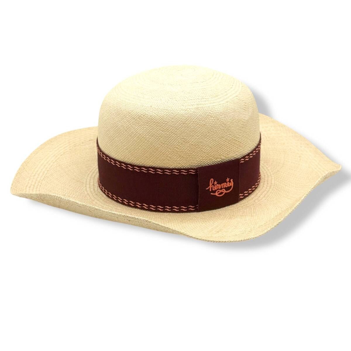 Hermès 麦わら帽子 ストローハット　58 Hermès 麦わら帽子 ストローハット 58