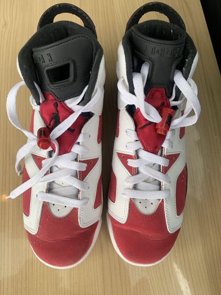 AIR JORDAN 6 RETRO Carmine エア ジョーダン 6 レトロ カーマイン　レディース24.5