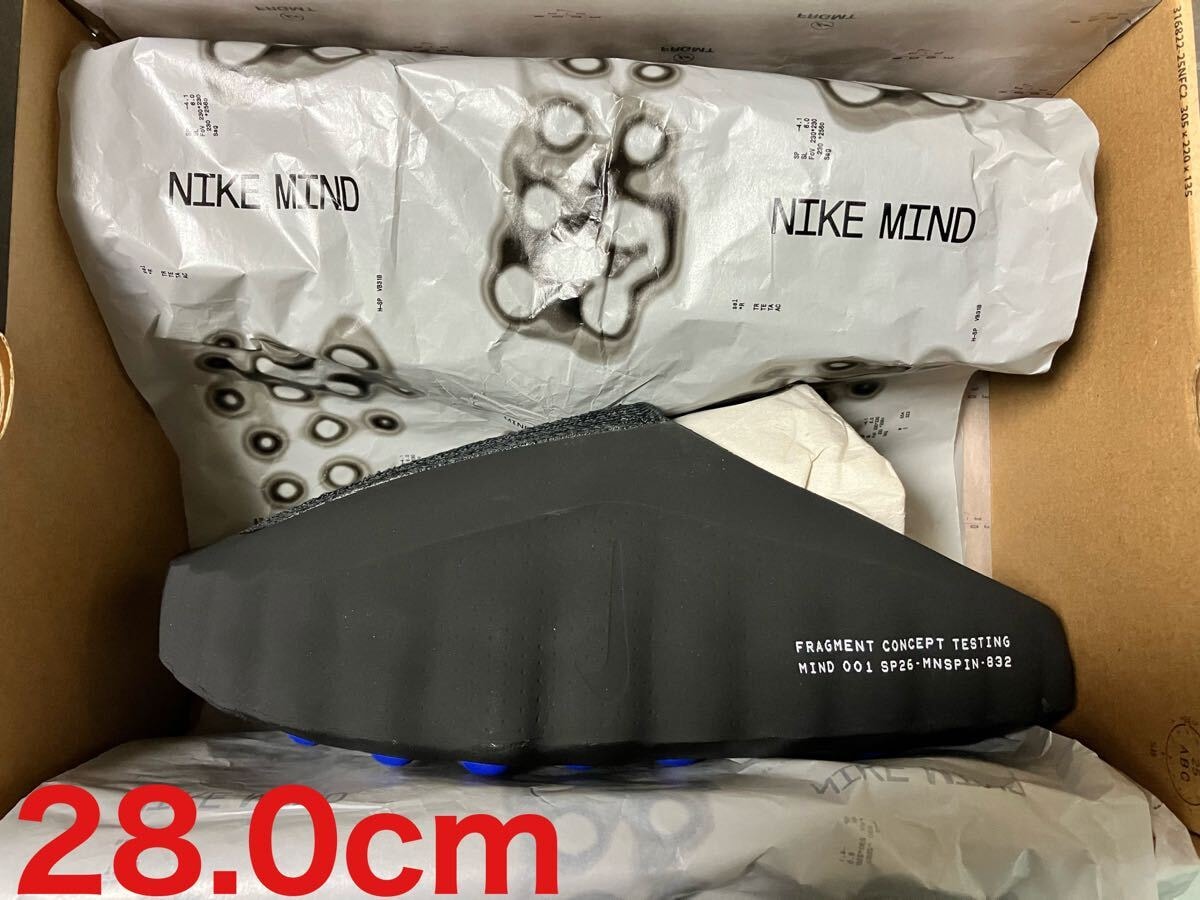 フラグメントデザイン×ナイキMind001 Mules ブラック 28.0cm