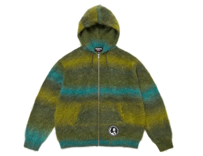 Supreme x HYSTERIC GLAMOUR Mohair Zip Up Hooded Sweater 