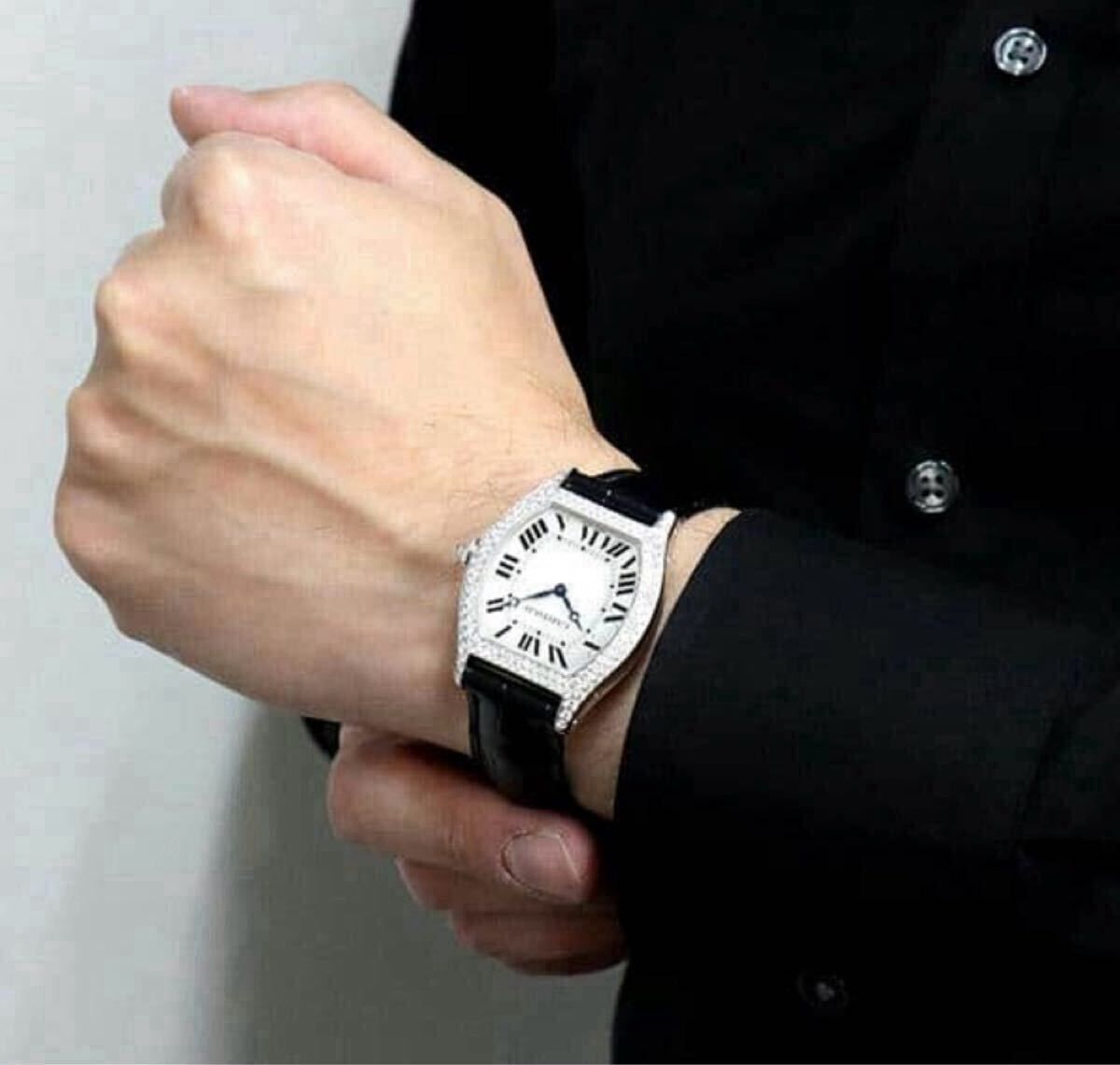 未使用　Cartier カルティエ トーチュ 純正ダイヤベゼル LM メンズ