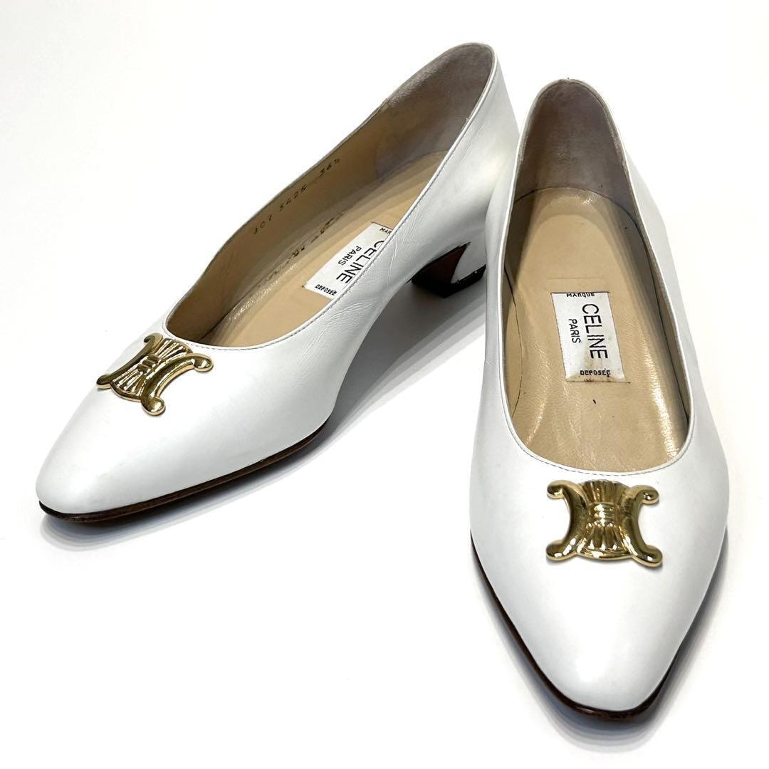 目立った傷や汚れなし】美品 CELINE セリーヌ パンプス