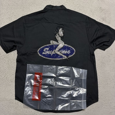 Supreme Mesh Panel Linen S/S Shirt Supreme Mesh Panel Linen S/S Shirt