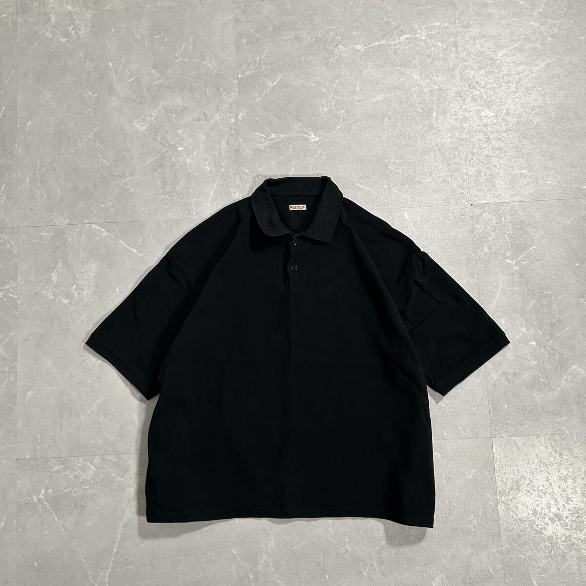 KAPITAL Soft Linen Open Collar Shirt 