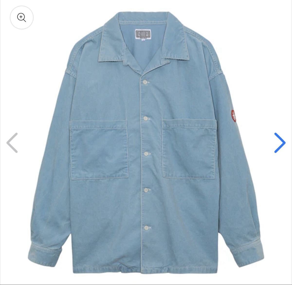 ダメージ有 C.E BLEACHED CORD OPEN SHIRT XL