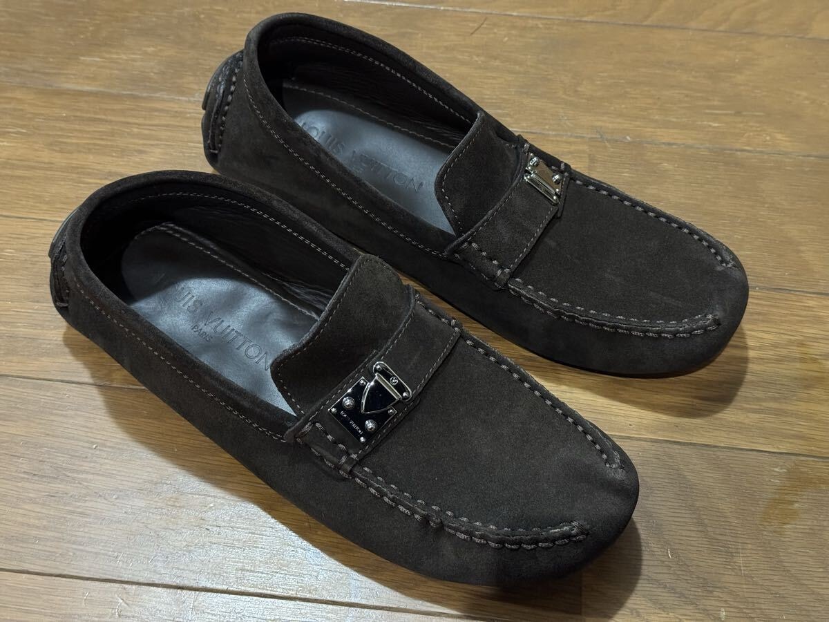 LouisVuittonルイヴィトン ドライビングシューズ ローファー 25.5