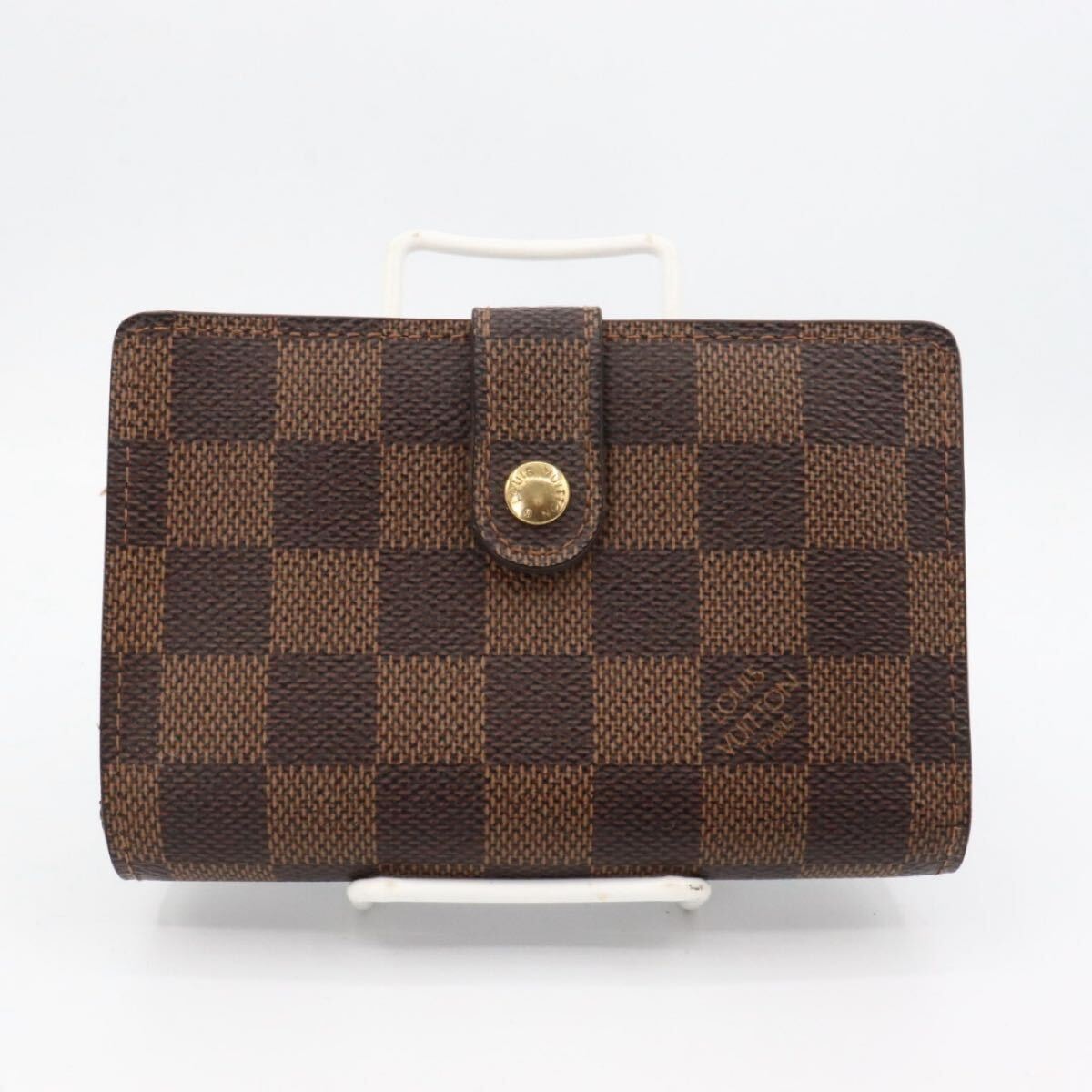 LOUIS VUITTON 美品　ヴィトン　ダミエ　ヴィエノワ　がま口　折り財布　N61674