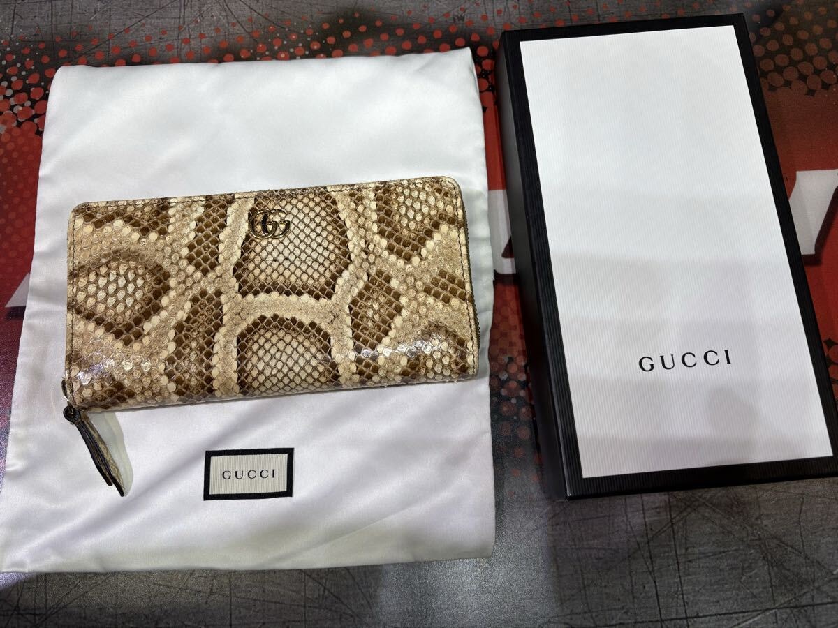 未使用 グッチ 長財布 パイソン GG マーモント ラウンドジップ ユニセックス 楽天市場】GUCCI グッチ カラフル GGマーモント パイソン 蛇革