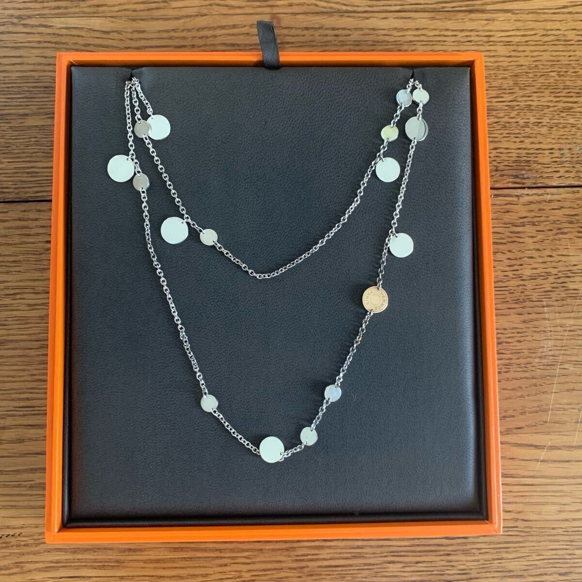 【未使用品】HERMES エルメス コンフェッティ ネックレス