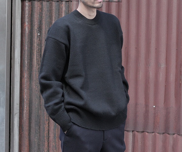  AURALEE FELT WOOL YARN KNIT P/O