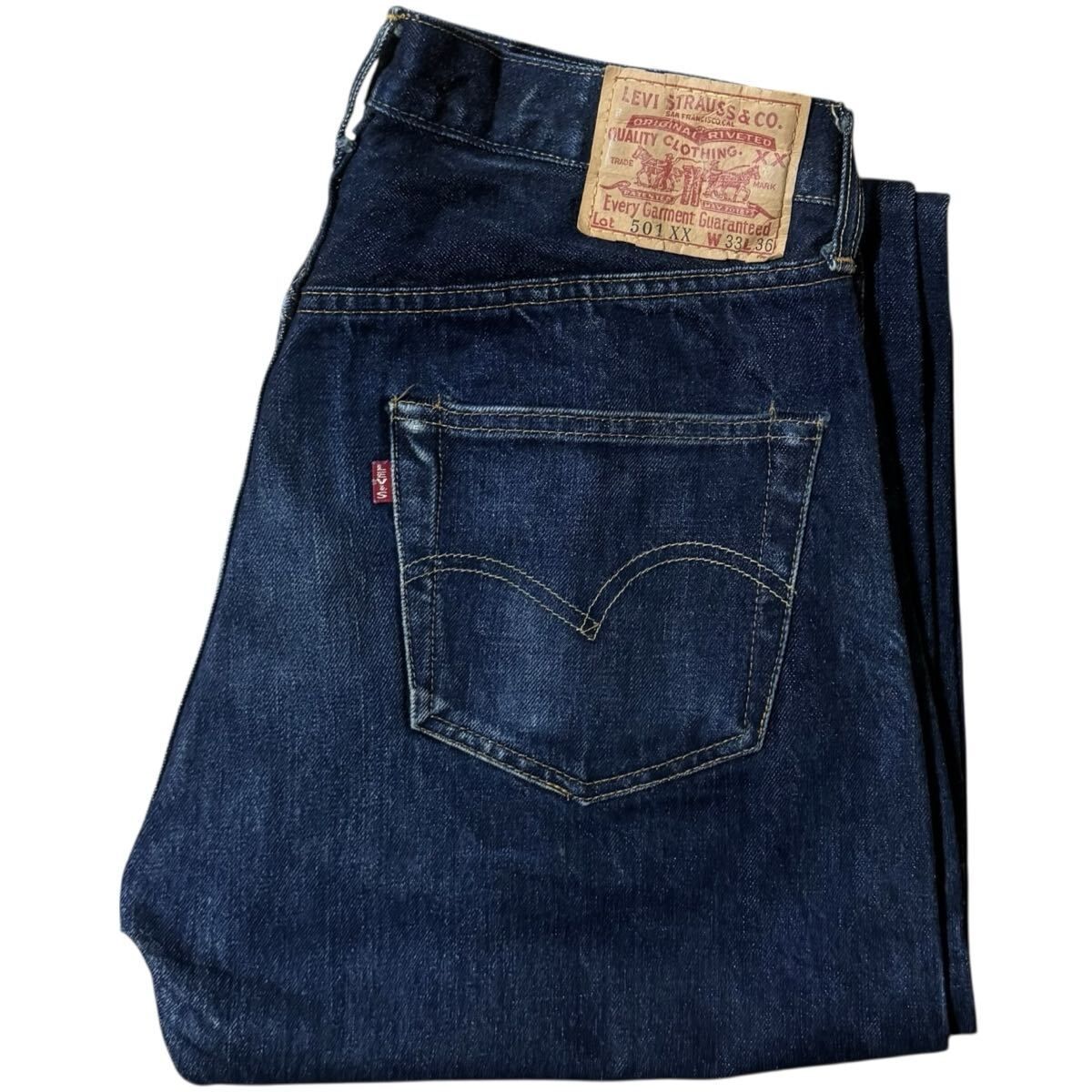 目立った傷や汚れなし】濃紺 LEVI'S 90s 米国製 501xx 1955