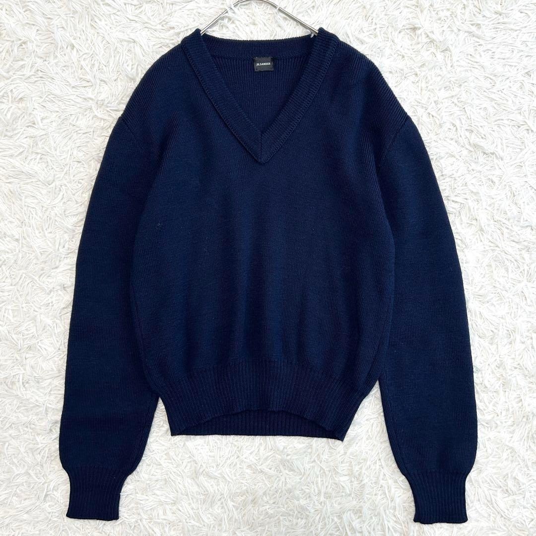 美品❗️【JIL SANDER】ニット/セーター/イタリア製/カラーブロック 美品❗️JIL SANDERニット⁄セーター⁄イタリア製⁄カラーブロック