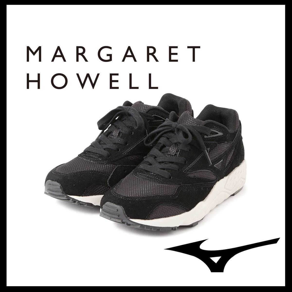 ●○新品 未使用 マーガレットハウエル ミズノ コンテンダー ブラック 27cm【MARGARET HOWELL MIZUNO】スニーカー○●