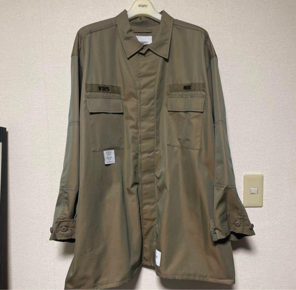ダブルタップス WTAPS BUDS JUNGLE 長袖シャツ ミリタリーシャツ 玉虫色