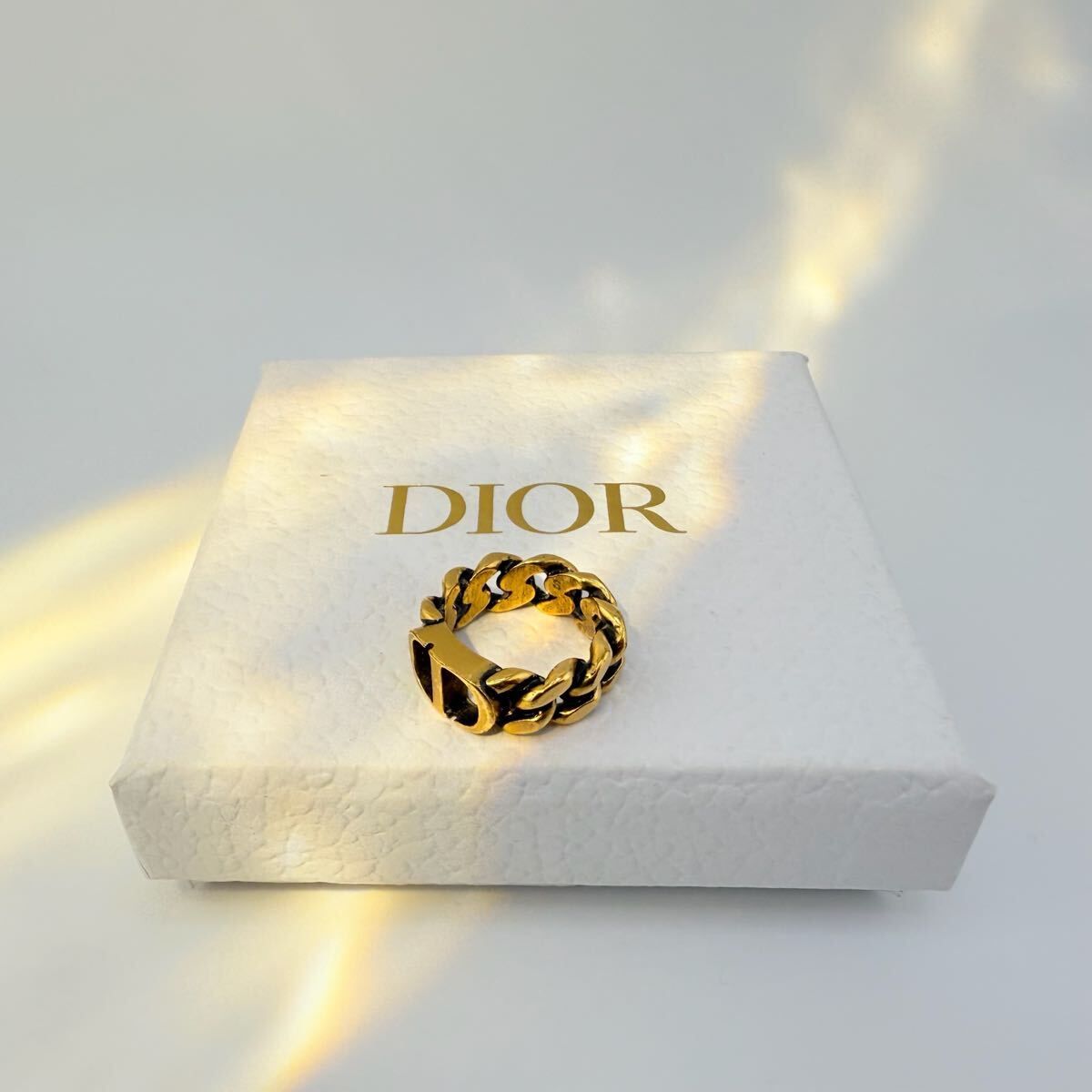 目立った傷や汚れなし】Dior CDロゴ モンテーニュ リング