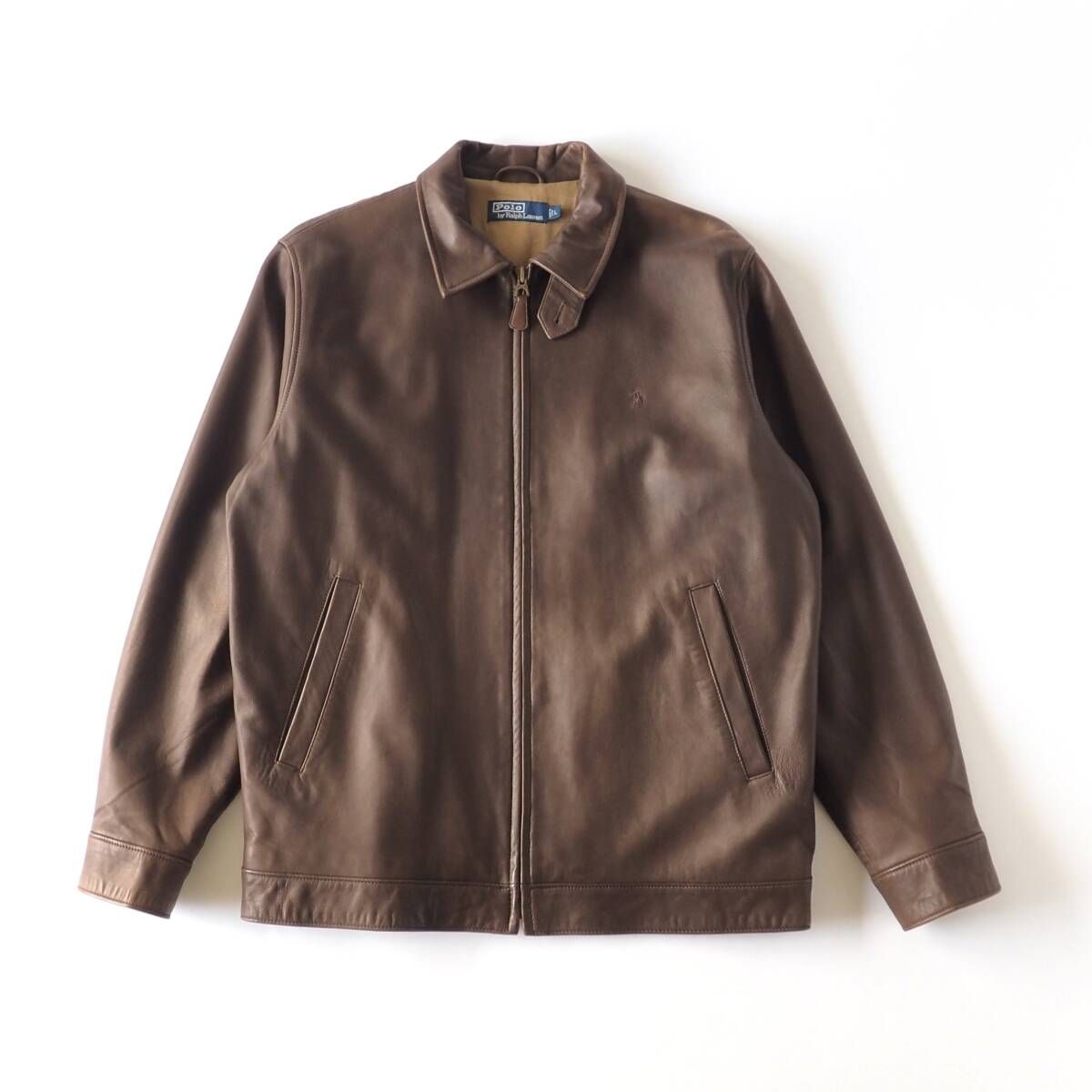 目立った傷や汚れなし】ラルフローレン Ralph Lauren レザー