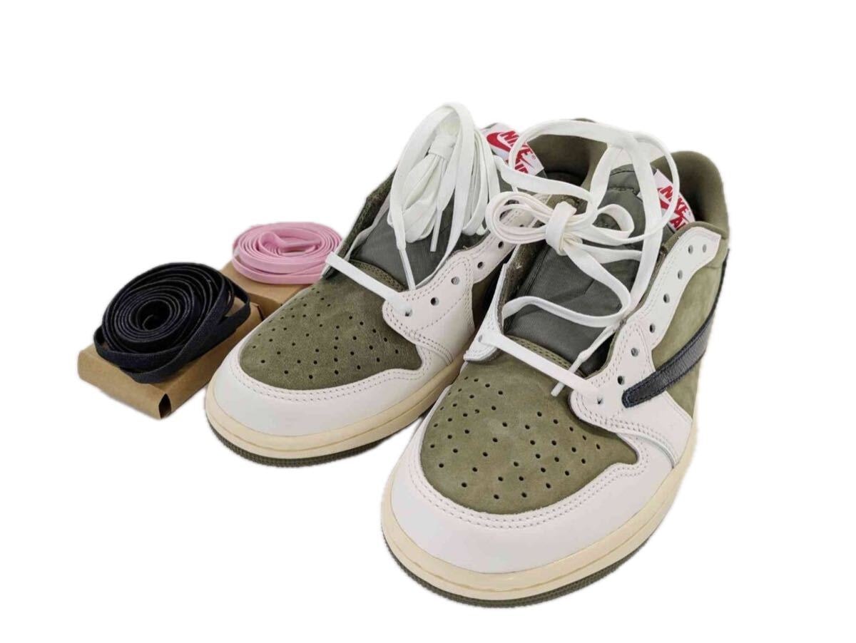 トラヴィススコット × ナイキ エアジョーダン1 ロー OG SP "リバースオリーブ"