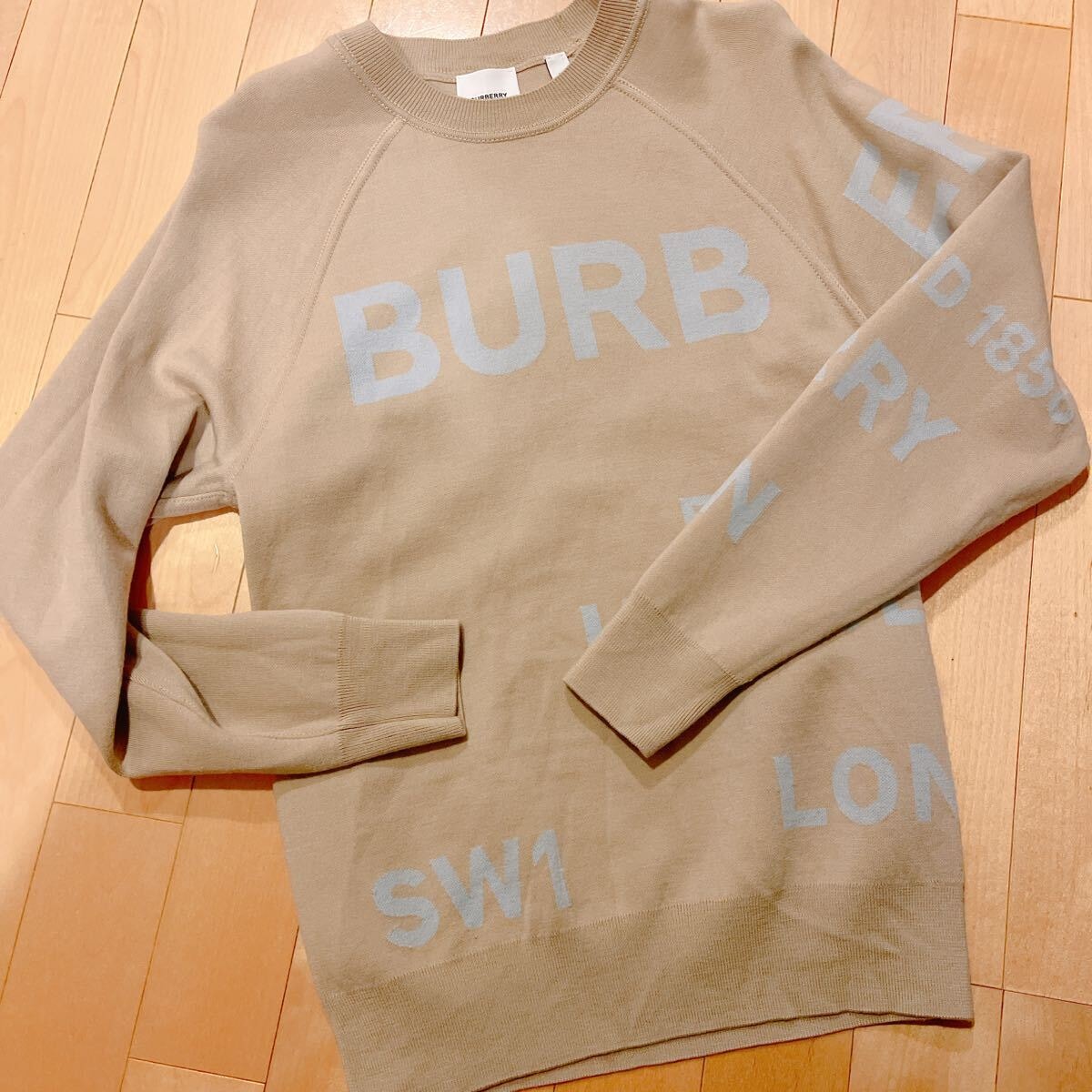 美品✨BURBERRY バーバリー ホースフェリー ニット セーター【値下✖️】 C (やや傷や汚れあり)】BURBERRY バーバリーホースフェリー 長袖ニット