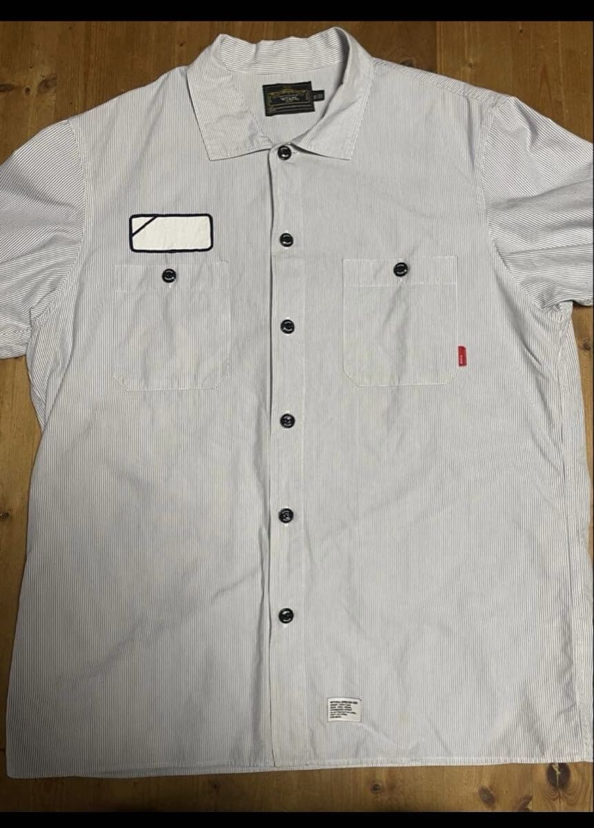 ダブルタップス 半袖シャツ ストライプ XL