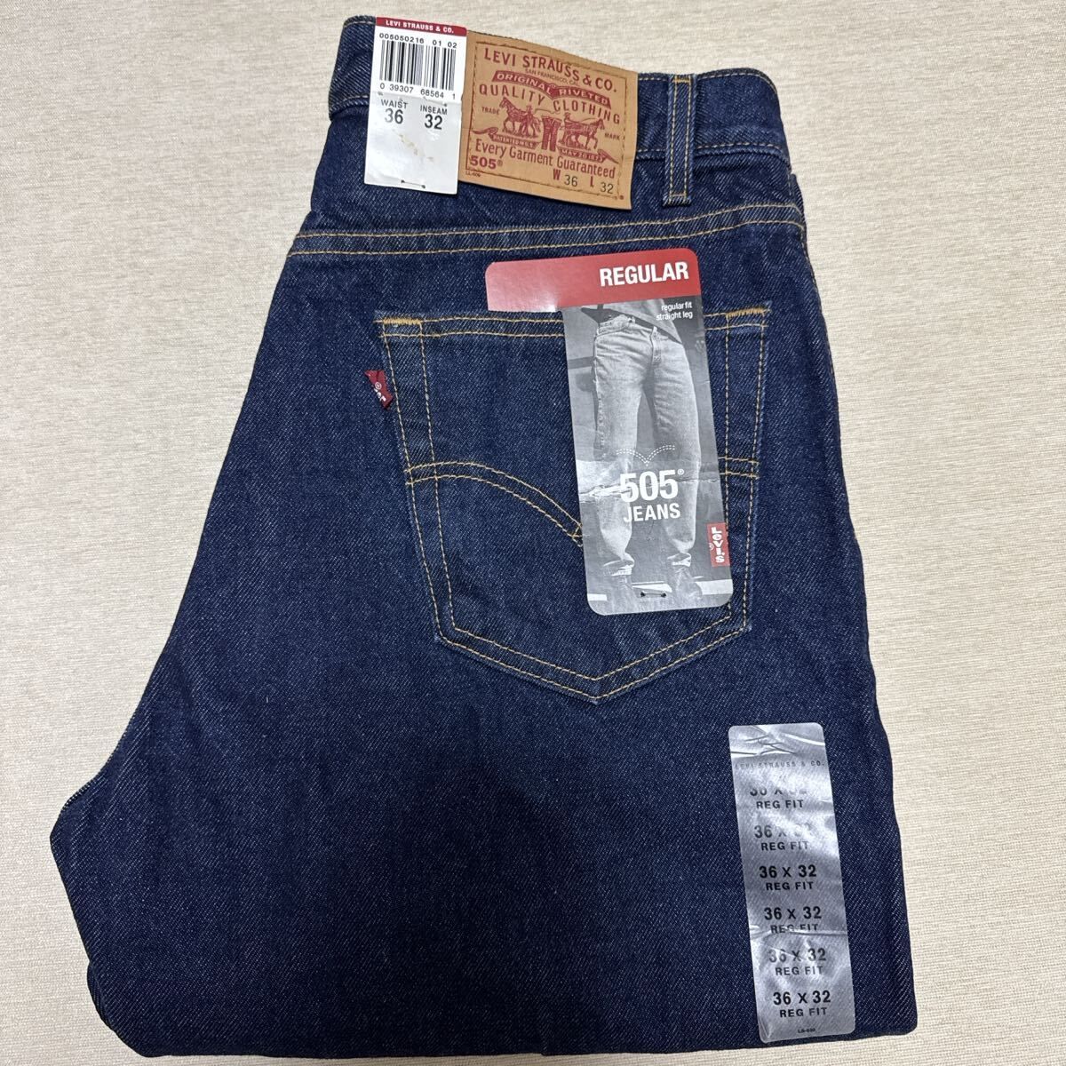 デッドストック 新品未使用 USA製 Levi's 505 36 32 レギュラー リーバイス ジーンズ Levis レギュラー