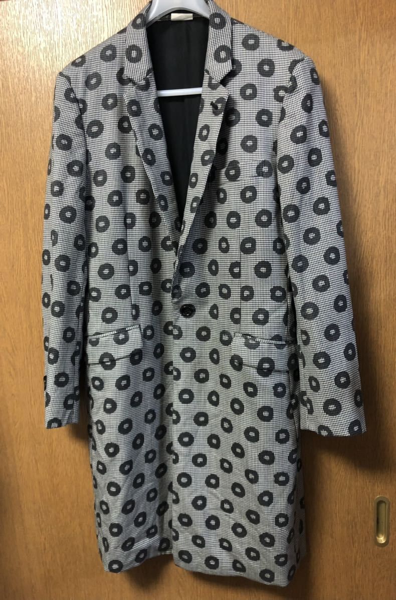 コムデギャルソン HOMME PLUS ロングジャケット ジェイミーリード SexPistols 2008AW S オムプリュス チェスターコート gucci ミケーレ