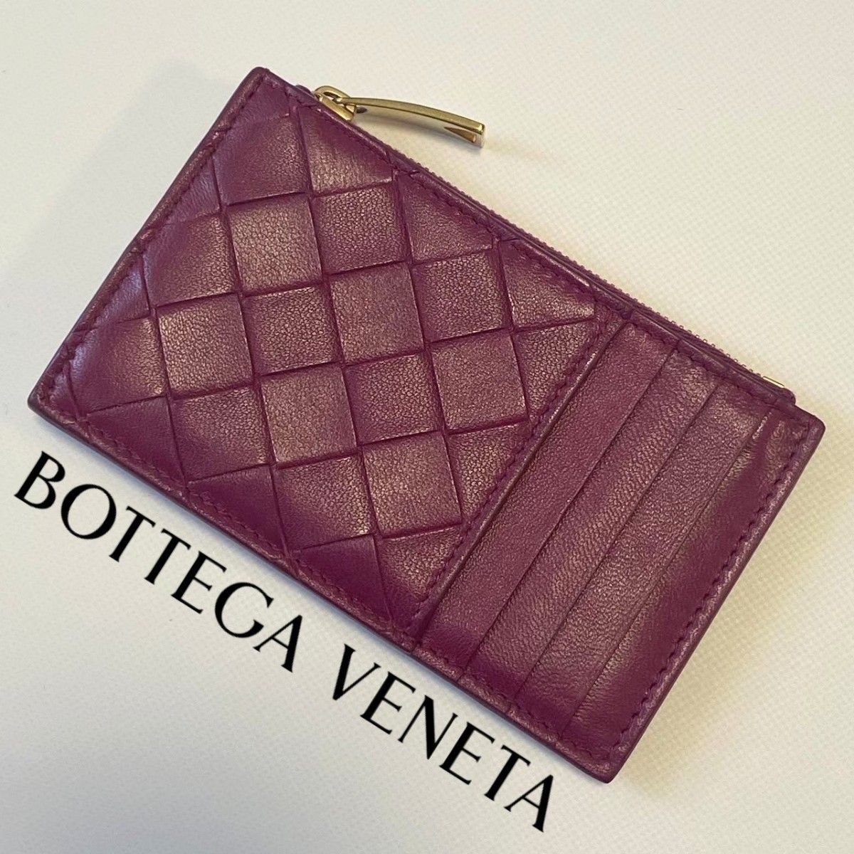 極美品ボッテガヴェネタ BOTTEGAVENETA コインケース　ブルーパープル 楽天市場】ボッテガヴェネタ BOTTEGA VENETA ファスナー付き