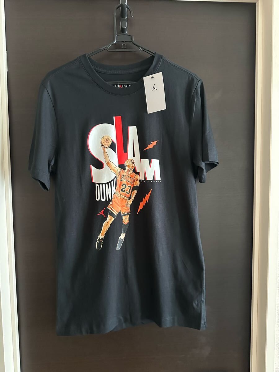 【海外限定】新品タグ付き NIKE JORDAN ナイキ ジョーダン Tシャツ Sサイズ グローバルサイズ完売品 UK購入 ブラック系 メンズ 正規品