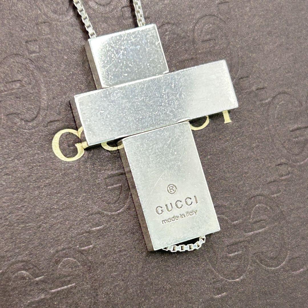 GUCCI グッチ セパレート クロス ネックレス シルバー 925