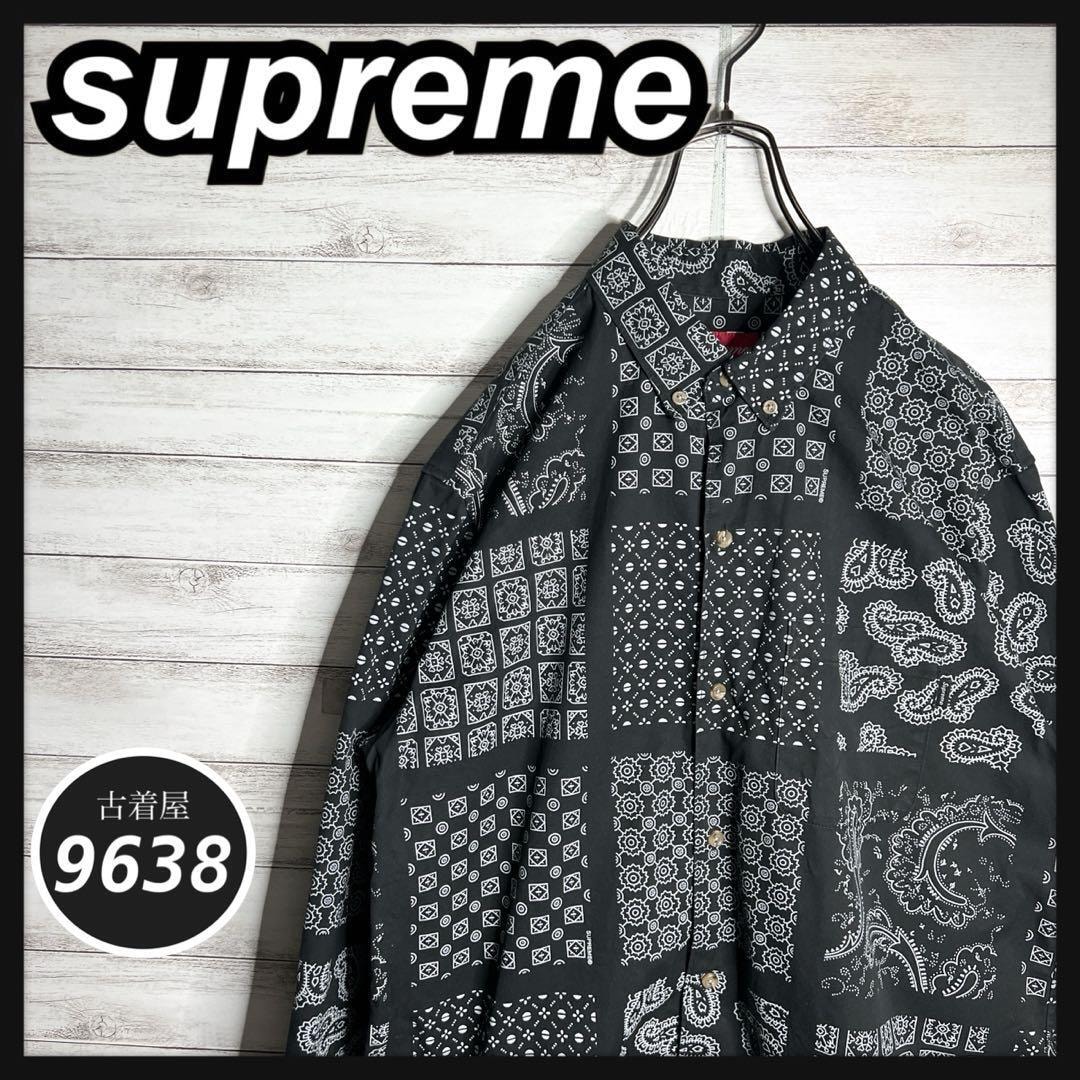 【入手困難!!】シュプリーム ペイズリー柄 長袖シャツ ゆるだぼ 総柄