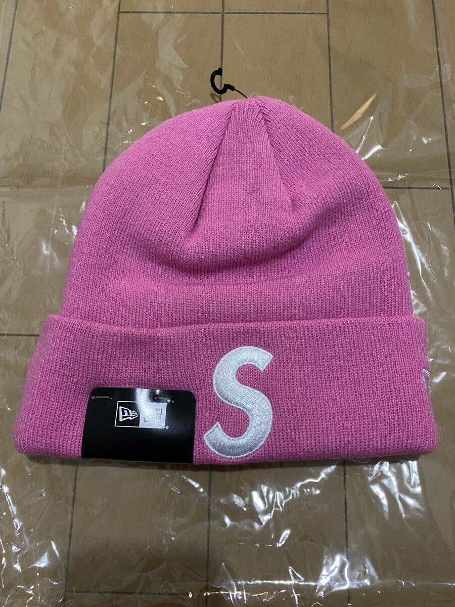 Supreme New Era S Logo Beanie ピンク シュプリーム ニューエラ エスロゴ ビーニー ニットキャップ