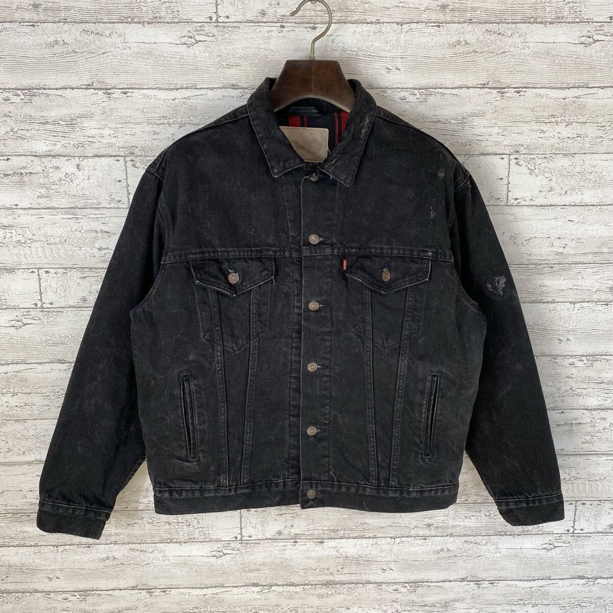 やや傷や汚れあり】90's USA製 リーバイス 70427-4159 ブラック デニム