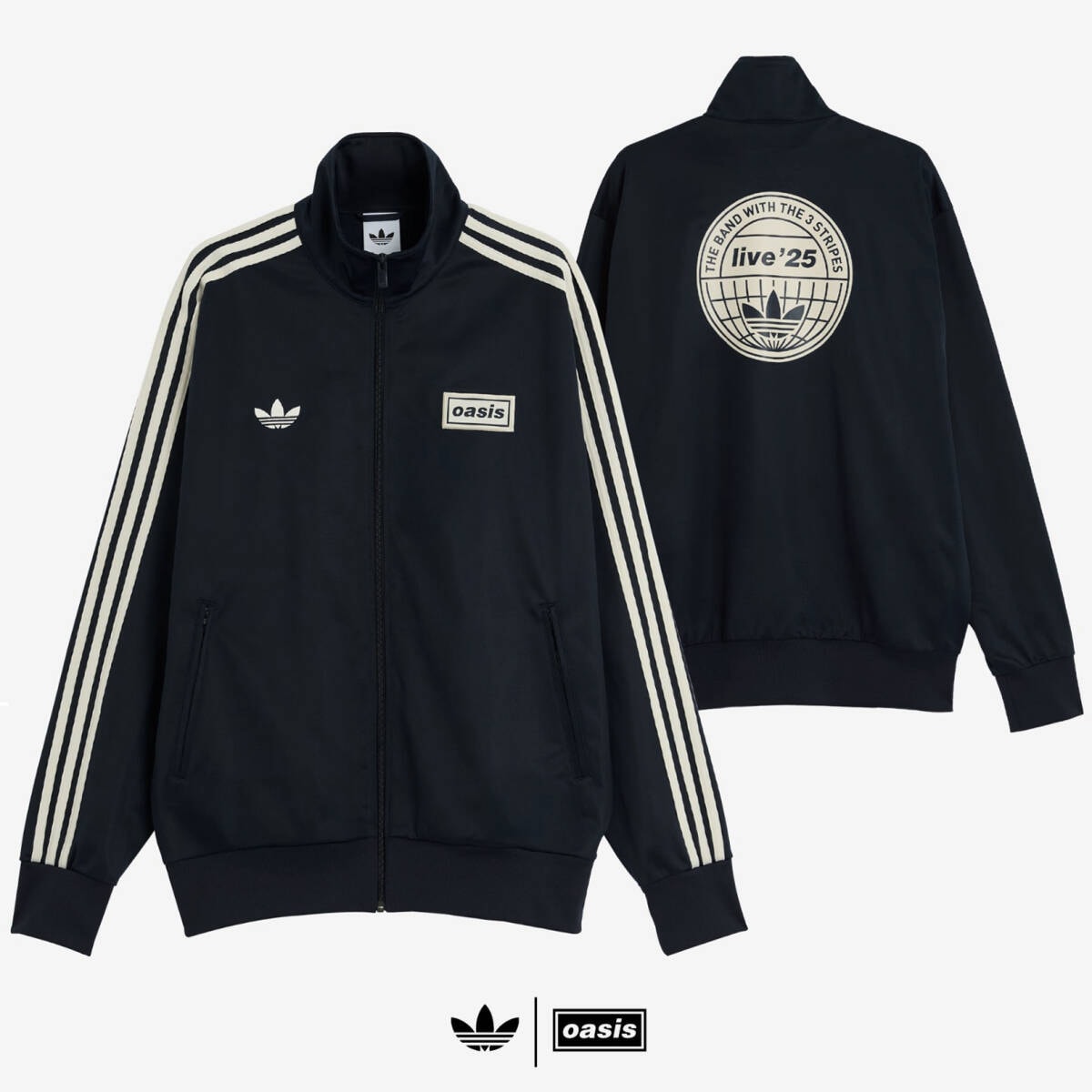 新品XXL黒adidas Originals×Oasisツアー ファイヤーバード トラックトップFIREBIRDトラックジャケットlive25アディダス2XLジャージ 未使用