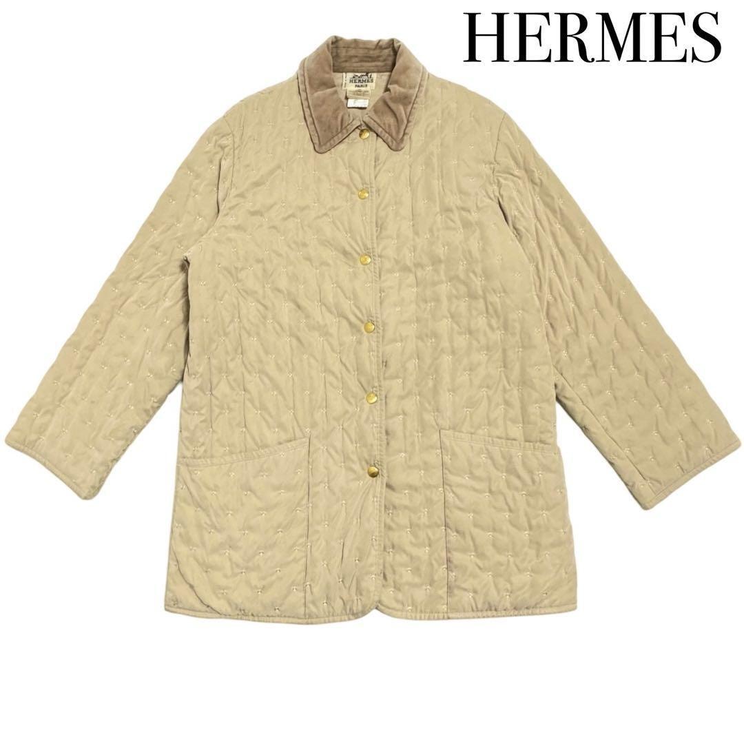 HERMES エルメス マルジェラ期 セリエ パドックコート サイズ 36 M ベージュ