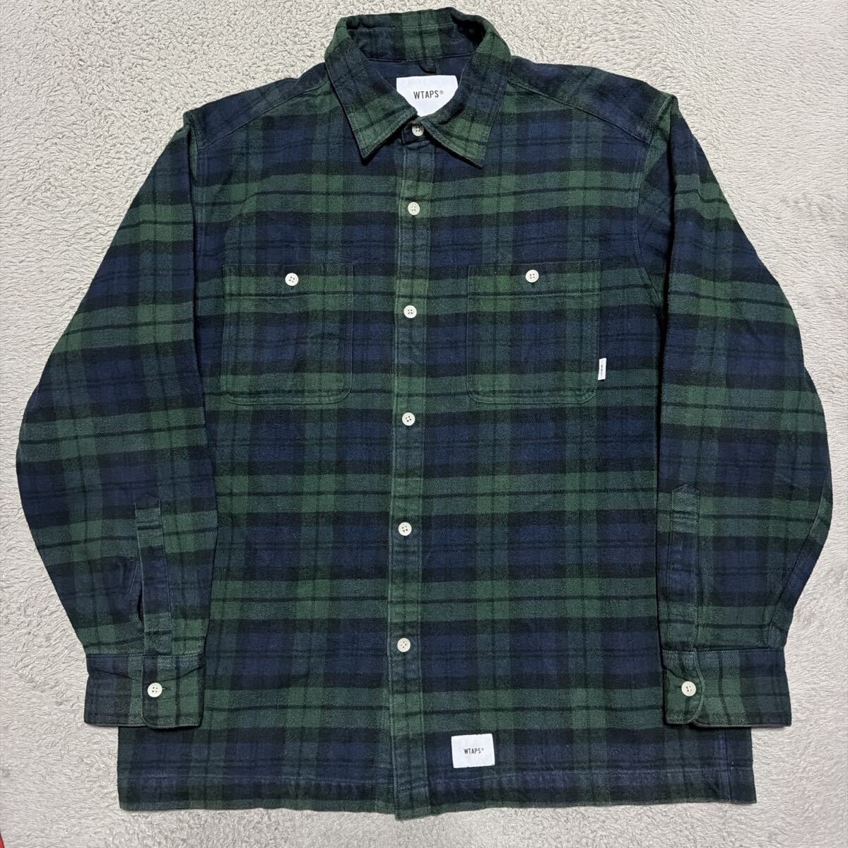 目立った傷や汚れなし】19aw WTAPS UNION SHIRT TWILL チェックシャツ