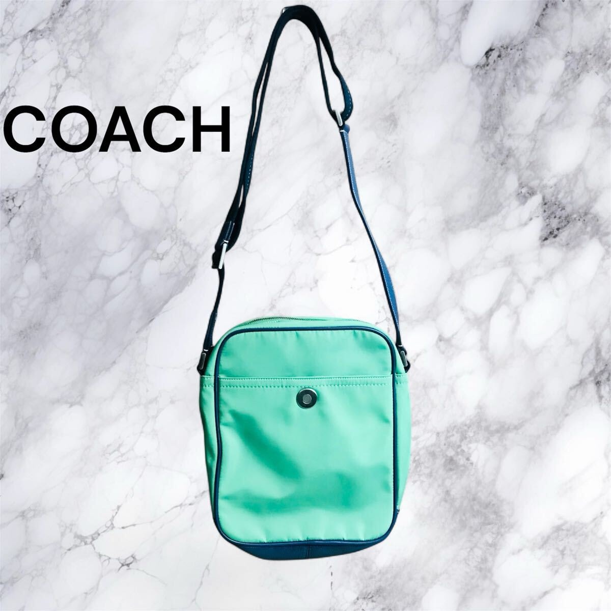 COACH コーチ ミニシグネチャー ブラック 黒 シルバー金具 キャンバス /レザー F3J-6341 ショルダーバッグ ポシェット レディース 601889 【中古】 COACH コーチ ミニシグネチャー ブラック 黒 シルバー金具 キャンバス