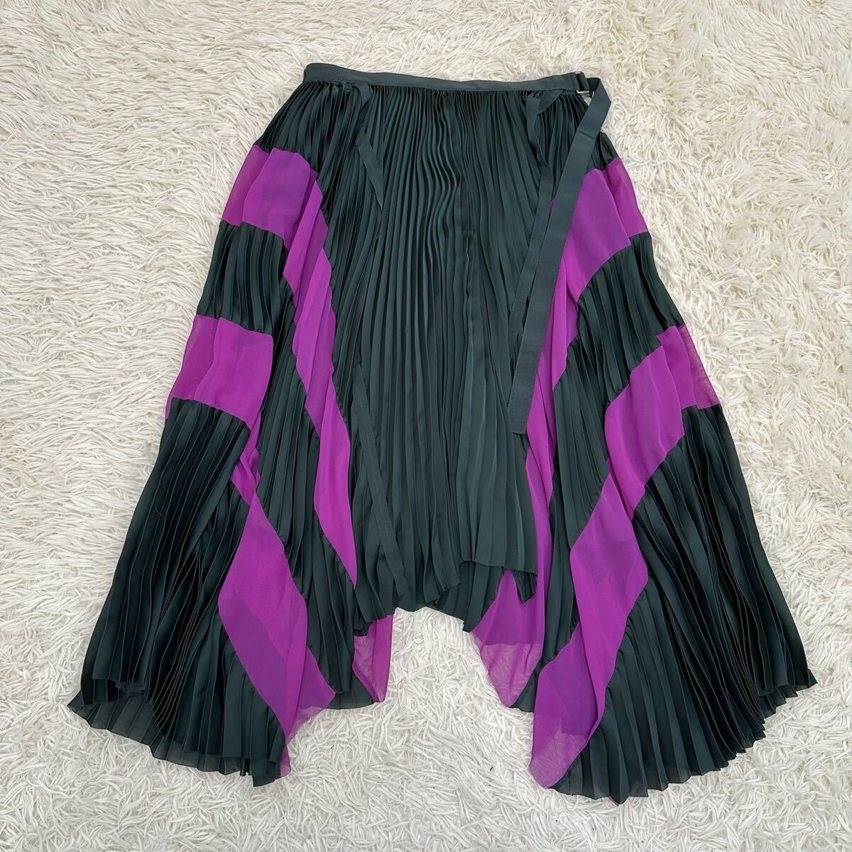 定番人気，得価】 【SACAI】サカイ 1 S 巻きスカート プリーツ 