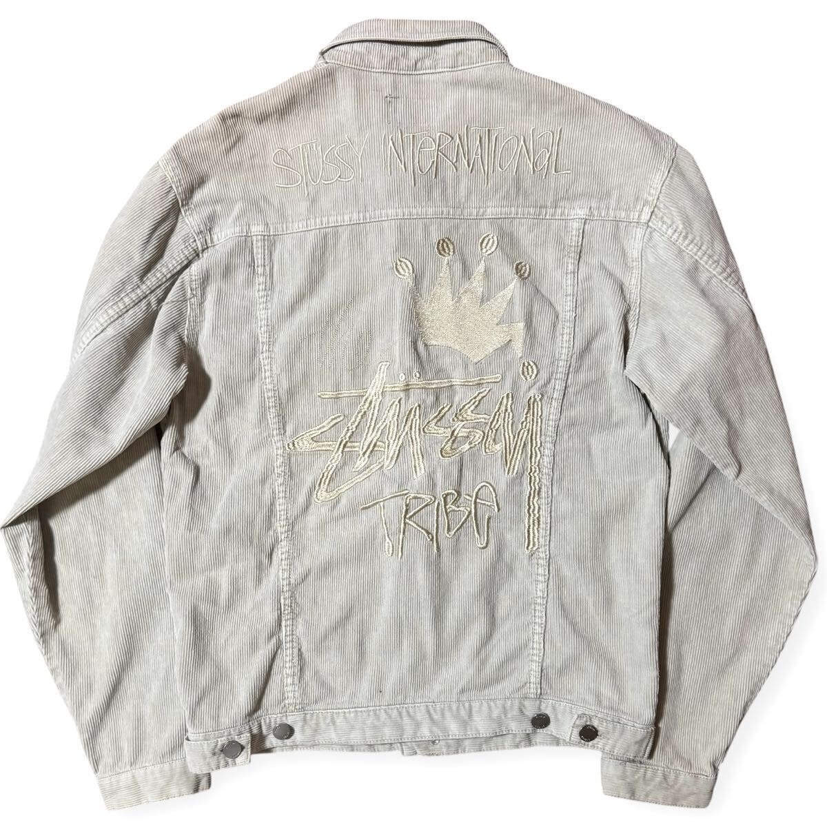 STUSSYコーデュロイ　トラッカージャケット 90sアメリカ製old stussyコーデュロイトラッカージャケット4ポケUSA