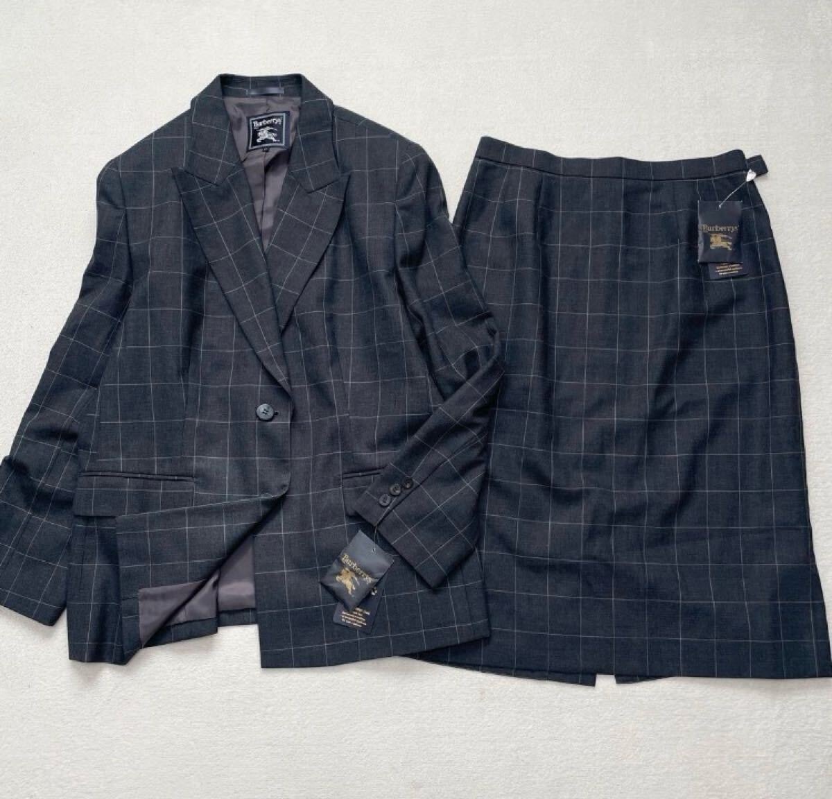 A (未使用に近い)】未使用タグ付 BURBERRY バーバリー スーツ 