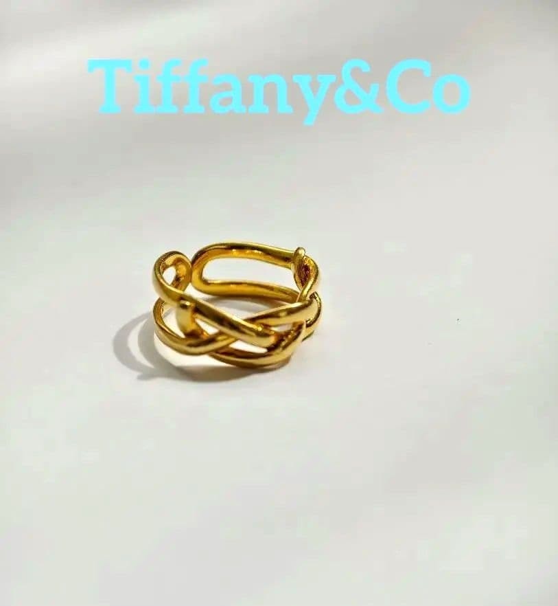 ティファニー アンジェラ カミングス ツイスト リング 18K(YG) 5.2g JP9号