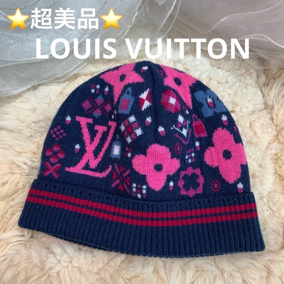 ☆超美品☆ルイヴィトン モノグラム ニットビーニー ニット帽 ボネ・グランフロア