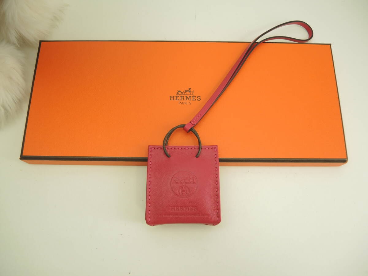 エルメス バッグチャーム サックオランジュ スイフト/ピンク アクセサリー 新品@Y 2