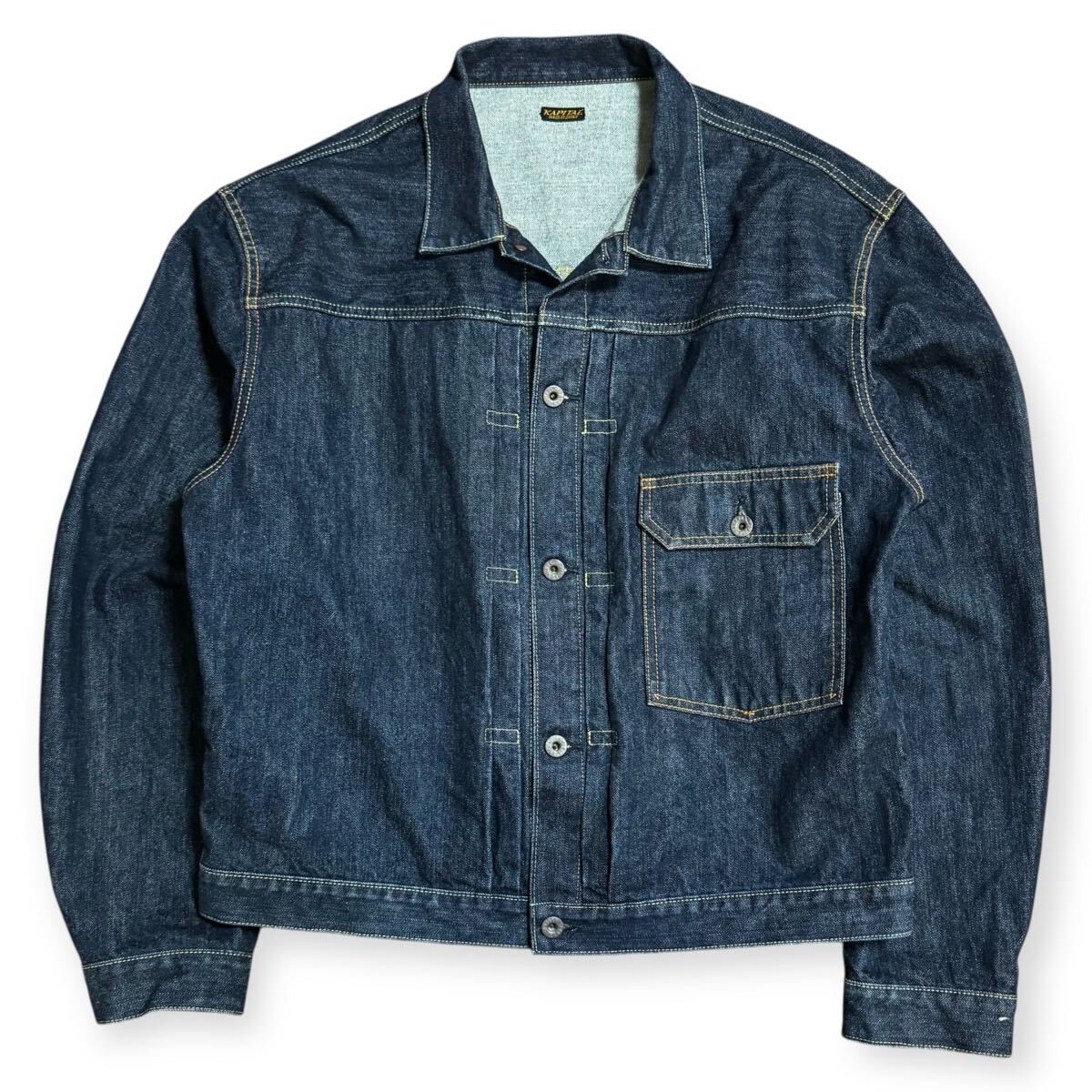 濃紺 KAPITAL 1st デニムジャケット Tバック ビッグサイズXXL