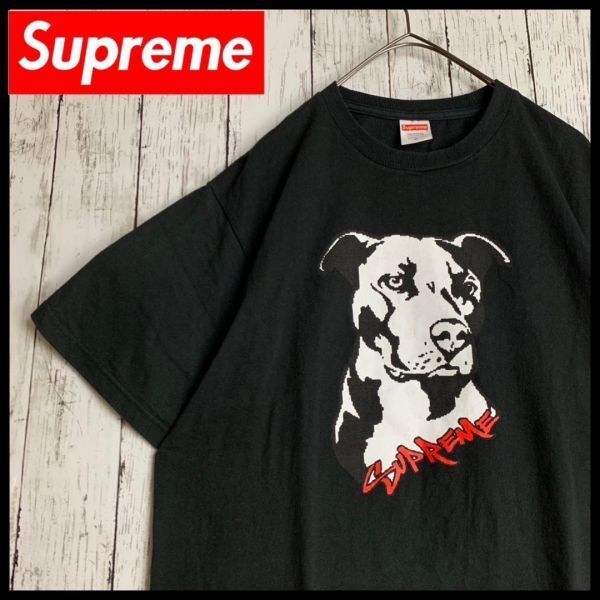 【希少・即完売モデル】シュプリーム☆センタービッグロゴ入りTシャツ/1358
