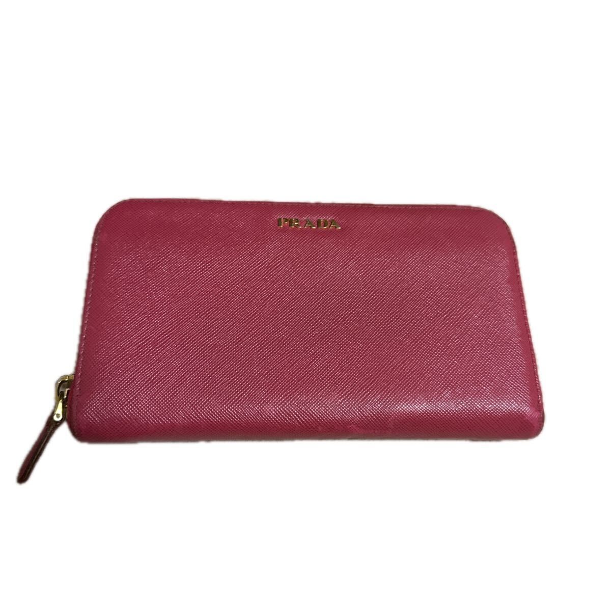 PRADA ラウンドファスナー 長財布 プラダ 財布 レザー