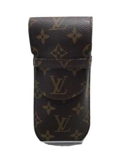 LOUISVUITTON ルイヴィトン モノグラムキャンパス ペンケース メガネケース コンパクト スエード 耐久性 撥水性 メガネ サングラス ペン 