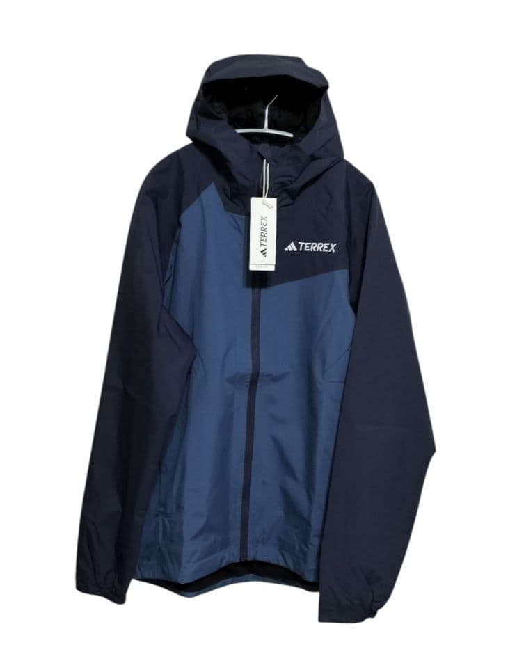 【新品】adidas TERREX マルチ 2層構造 RAIN L ネイビー