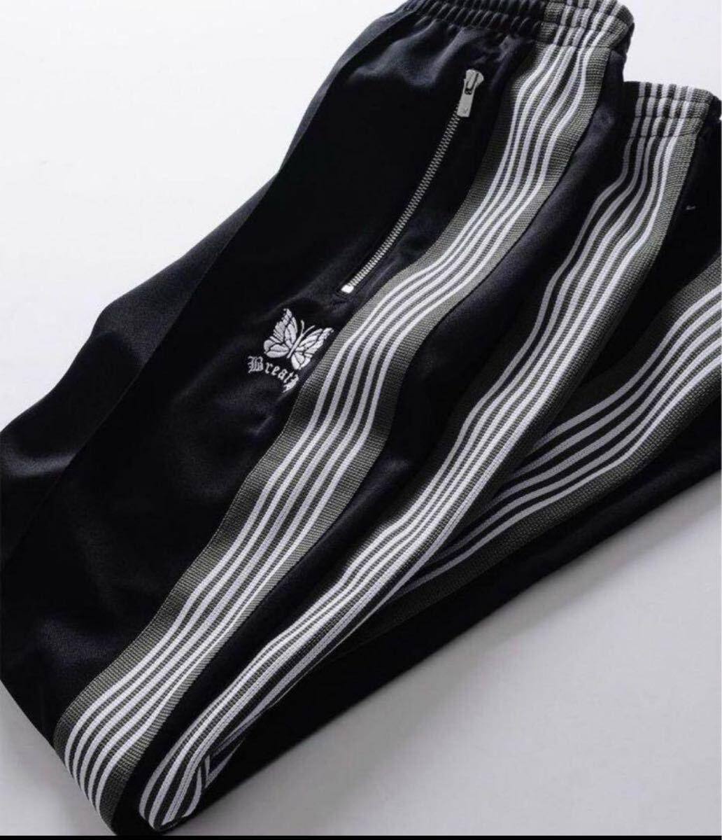 needles breath 別注 トラックパンツ ブラック レザー L ブレス